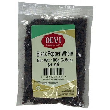 Devi Whole Black Pepper 100gm